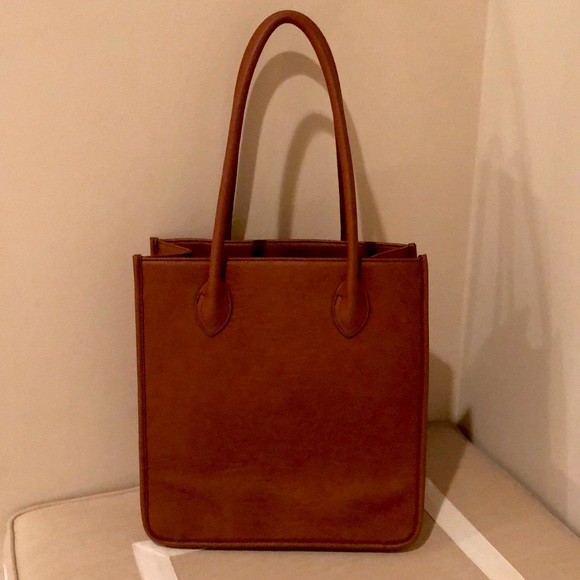 J. Crew Handbags - J.Crew Tan Faux Leather Purse